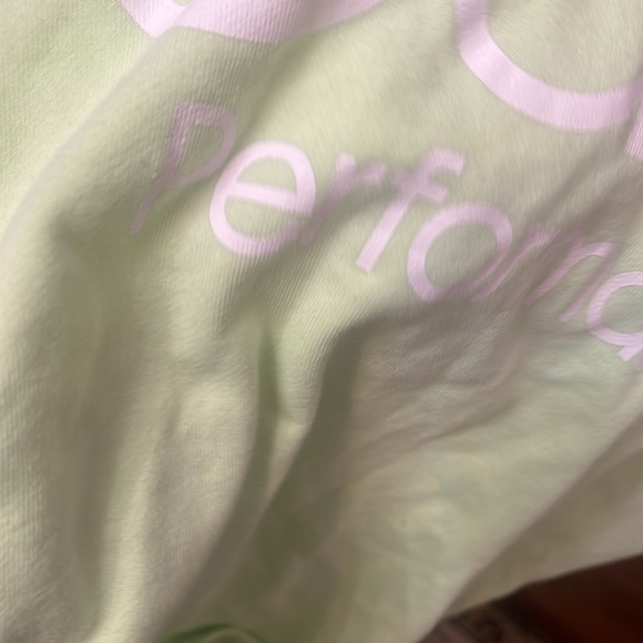 Calvin Klien sleeveless green neon stylish top actice performance top hood large - Picture 11 of 13